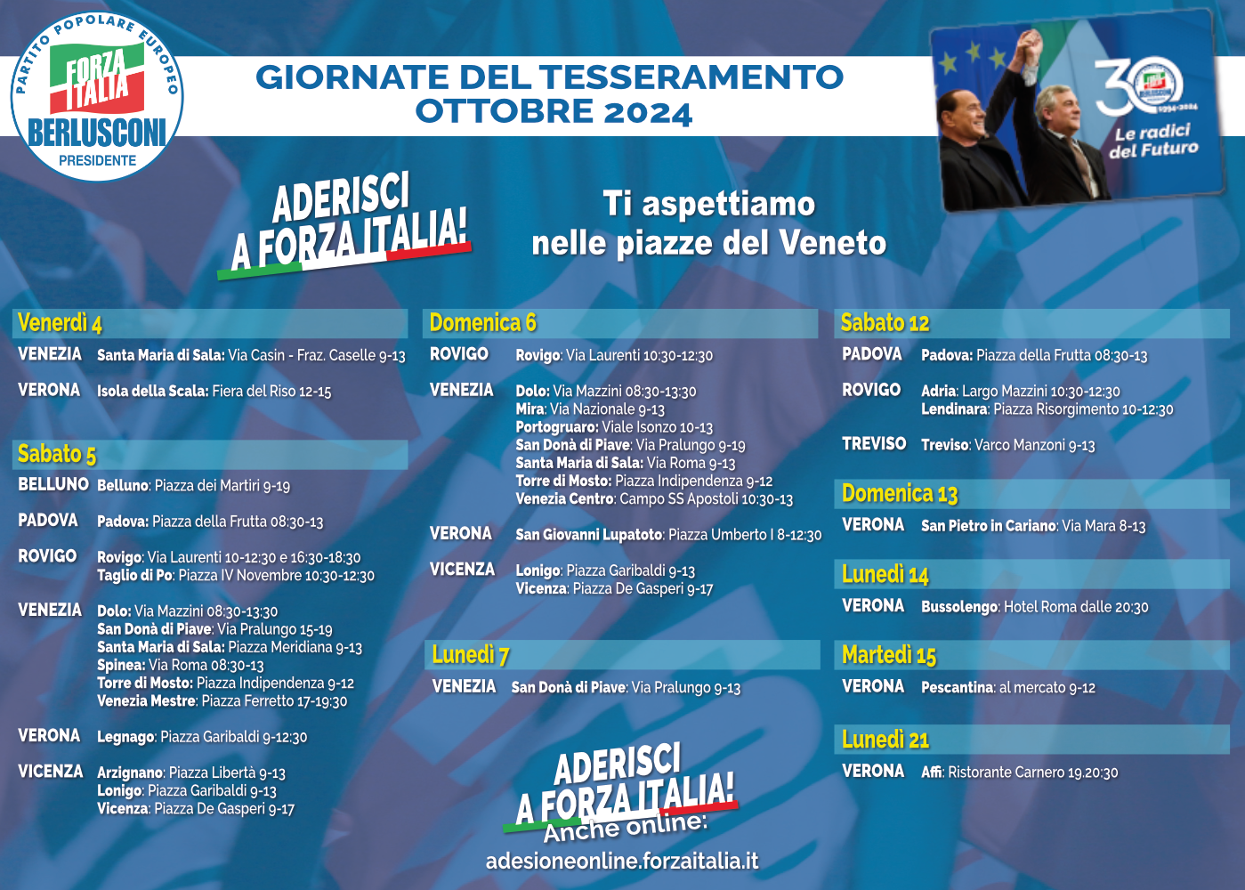 Giornate del Tesseramento - Ottobre 2024